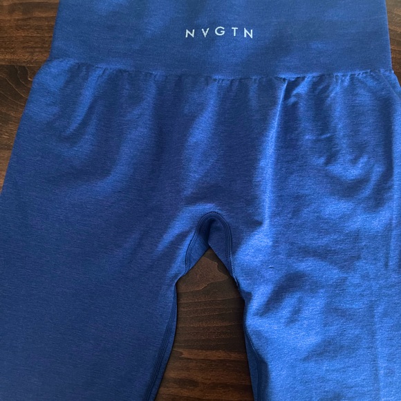 Azure Blue NVGTN Shape Seamless Leggings - Picture 4 of 4